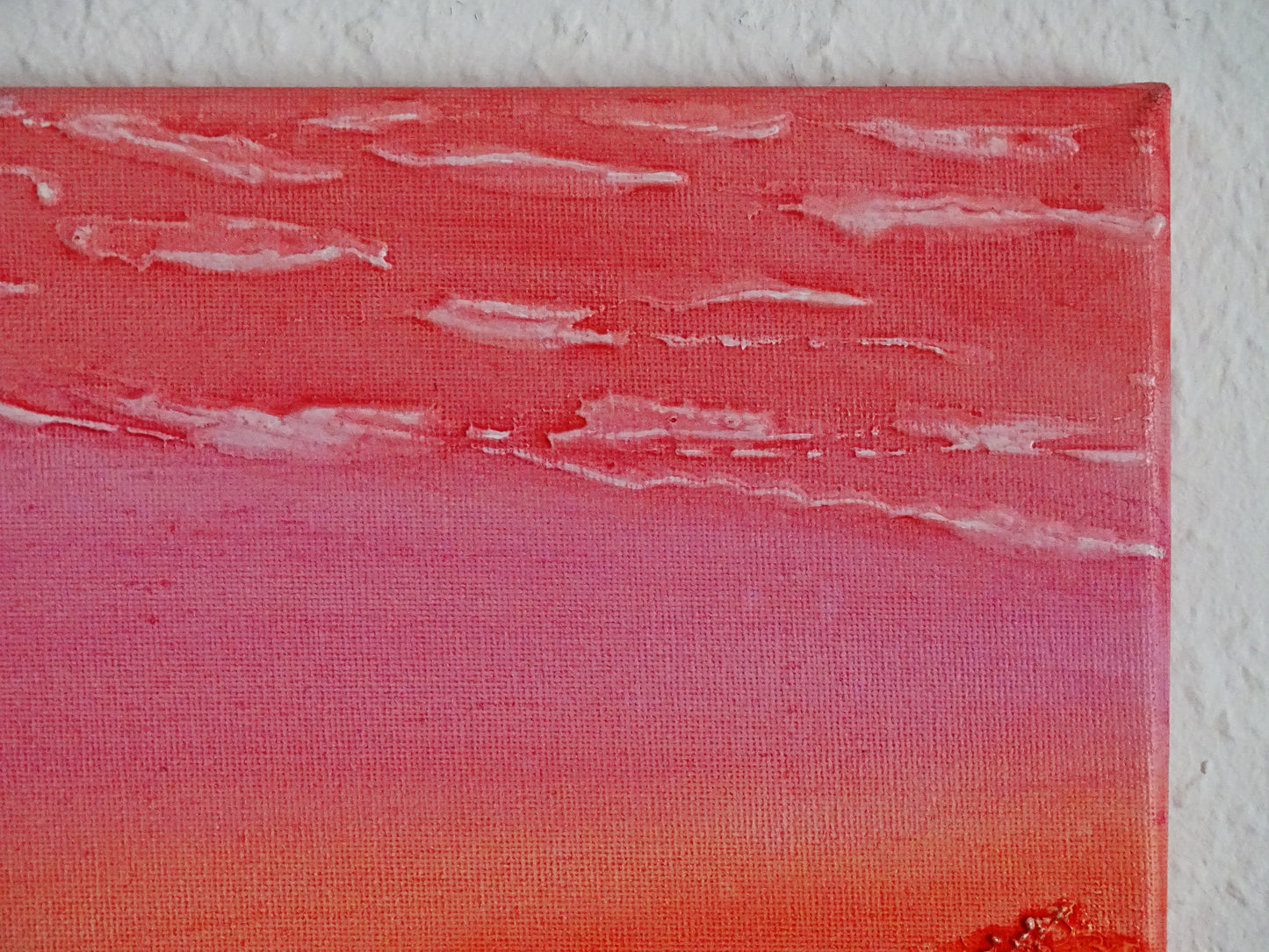 Silver Mountain in Red / Abstrakte Malerei / Acrylgemälde / 30 x 40 cm / Original