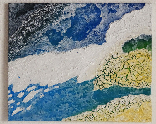 Arctic 1 / Abstract Painting / Mixed Media / 50 x 60 cm / Original